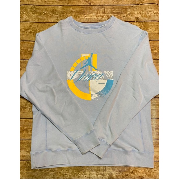 NWOT Jordan x Union 2.0 Crewneck Sweatshirt in Psychic Blue - Picture 2 of 4